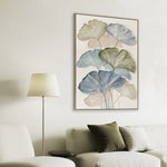 Nuvella Style A 80 x 120cm Framed Canvas - Natural Wall Art Cloud-Core