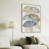 Nuvella Style A 80 x 120cm Framed Canvas - Natural Wall Art Cloud-Core