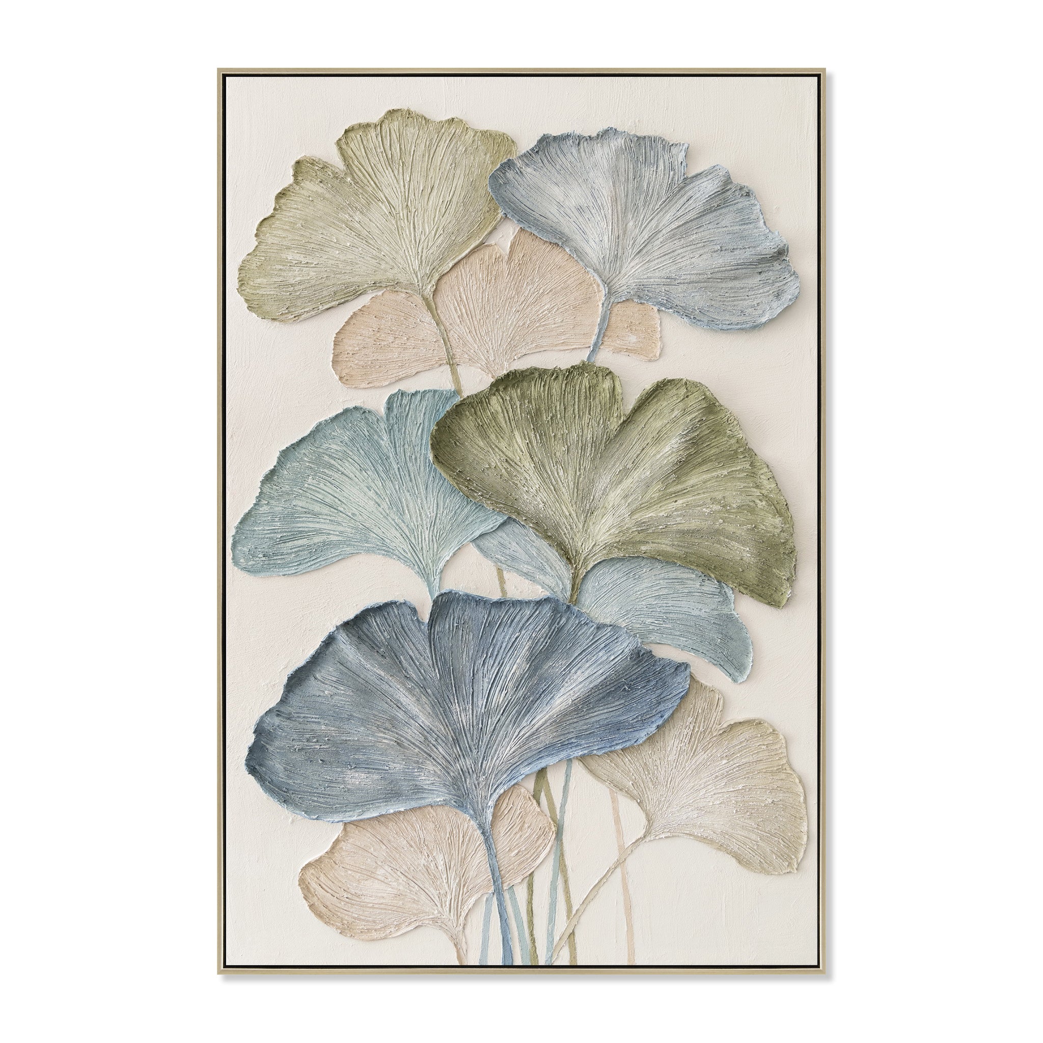 Nuvella Style A 80 x 120cm Framed Canvas - Natural Wall Art Cloud-Core