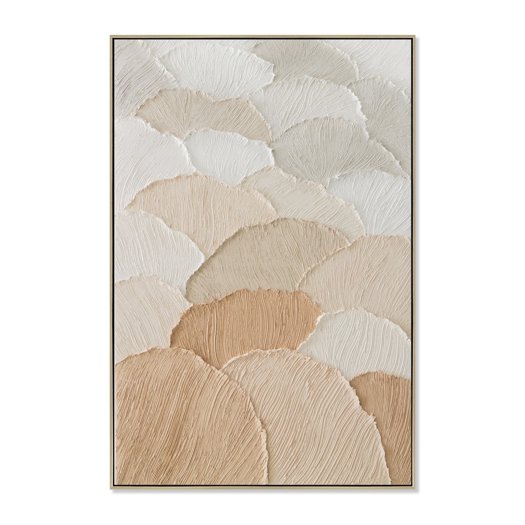 Terella 80 x 120cm Framed Canvas - Natural Wall Art Cloud-Core