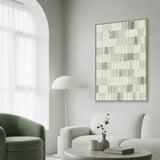 Veridian 60 x 90cm Framed Canvas - Natural Wall Art Cloud-Core