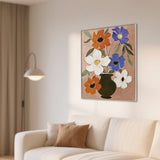 Botaniq Charm 80 x 100cm Framed Canvas - Natural Wall Art Cloud-Core