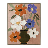 Botaniq Charm 80 x 100cm Framed Canvas - Natural Wall Art Cloud-Core