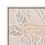 Amora Bloom 80 x 80cm Framed Canvas - Natural Wall Art Cloud-Core