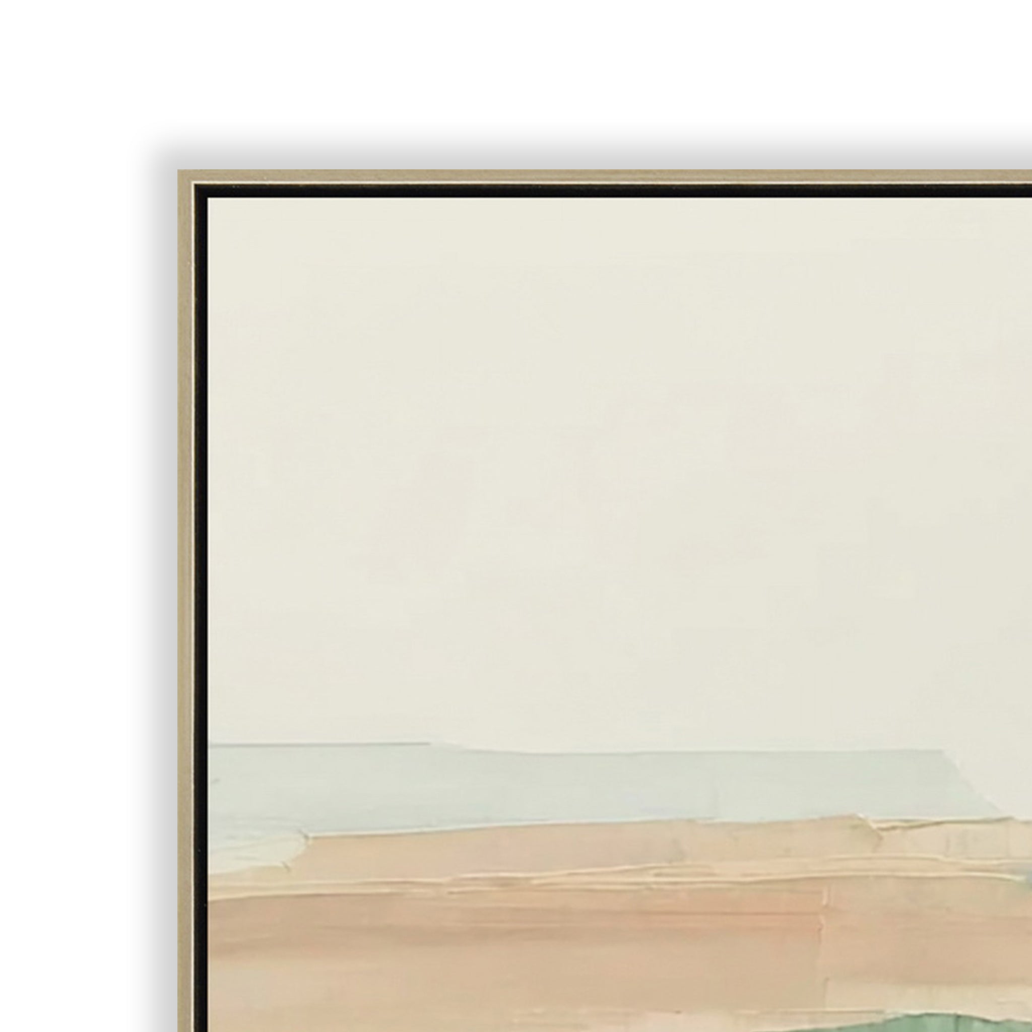 Coastal Mirage 120 x 80cm Framed Canvas - Natural Wall Art Cloud-Core