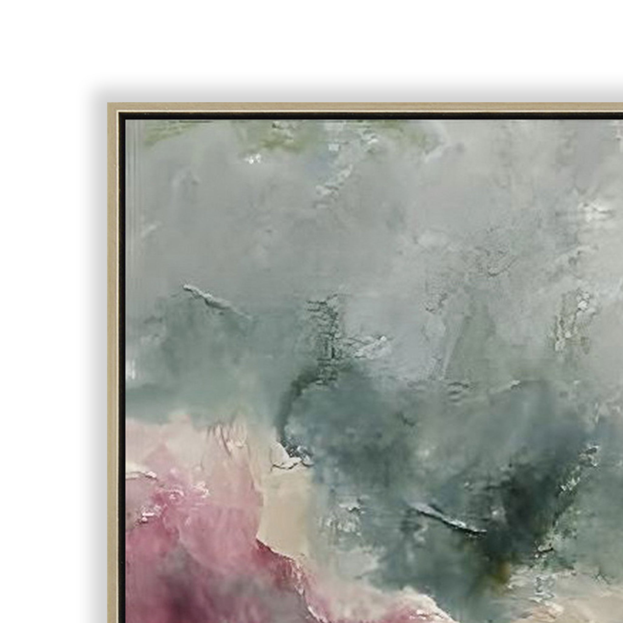 Aurora Rosa 120 x 80cm Framed Canvas - Natural Wall Art Cloud-Core