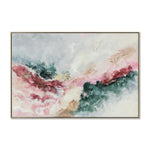 Aurora Rosa 120 x 80cm Framed Canvas - Natural Wall Art Cloud-Core