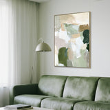 Elysian Haze 80 x 120cm Framed Canvas - Natural Wall Art Cloud-Core