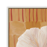 Eternal Bloom 80 x 80cm Framed Canvas - Natural Wall Art Cloud-Core