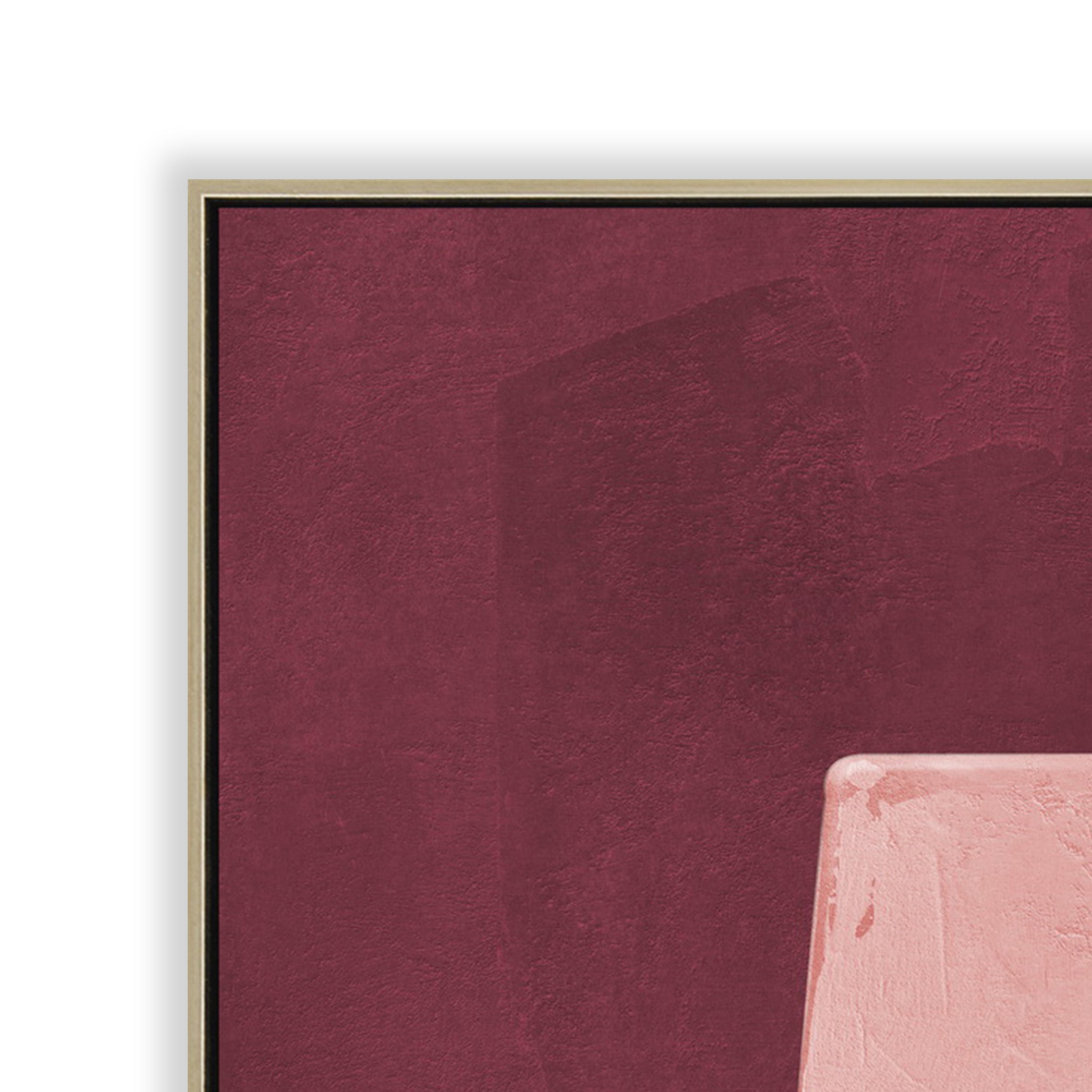 Velour Forms Style B 100 x 140cm Framed Canvas - Natural Wall Art Cloud-Core