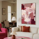 Berry Tapestry 100 x 140cm Framed Canvas - Natural Wall Art Cloud-Core