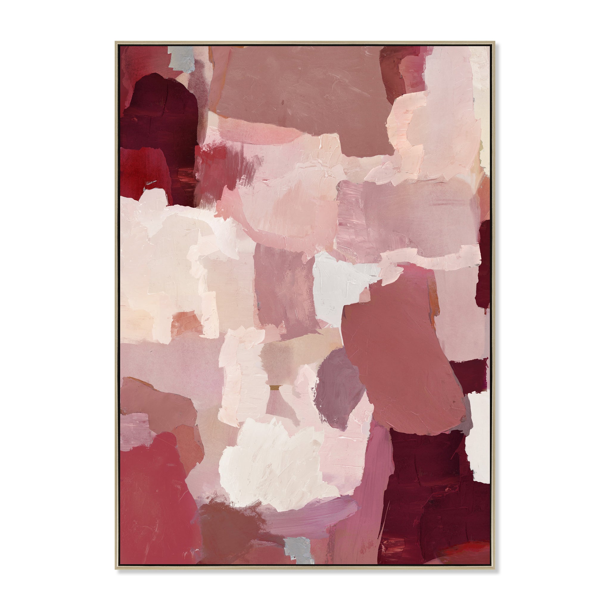 Berry Tapestry 100 x 140cm Framed Canvas - Natural Wall Art Cloud-Core