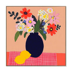 Vivid Botanica 60 x 60cm Framed Canvas - Natural Wall Art Cloud-Core