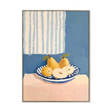 Les Poires 80 x 120cm Framed Canvas - Natural Wall Art Cloud-Core