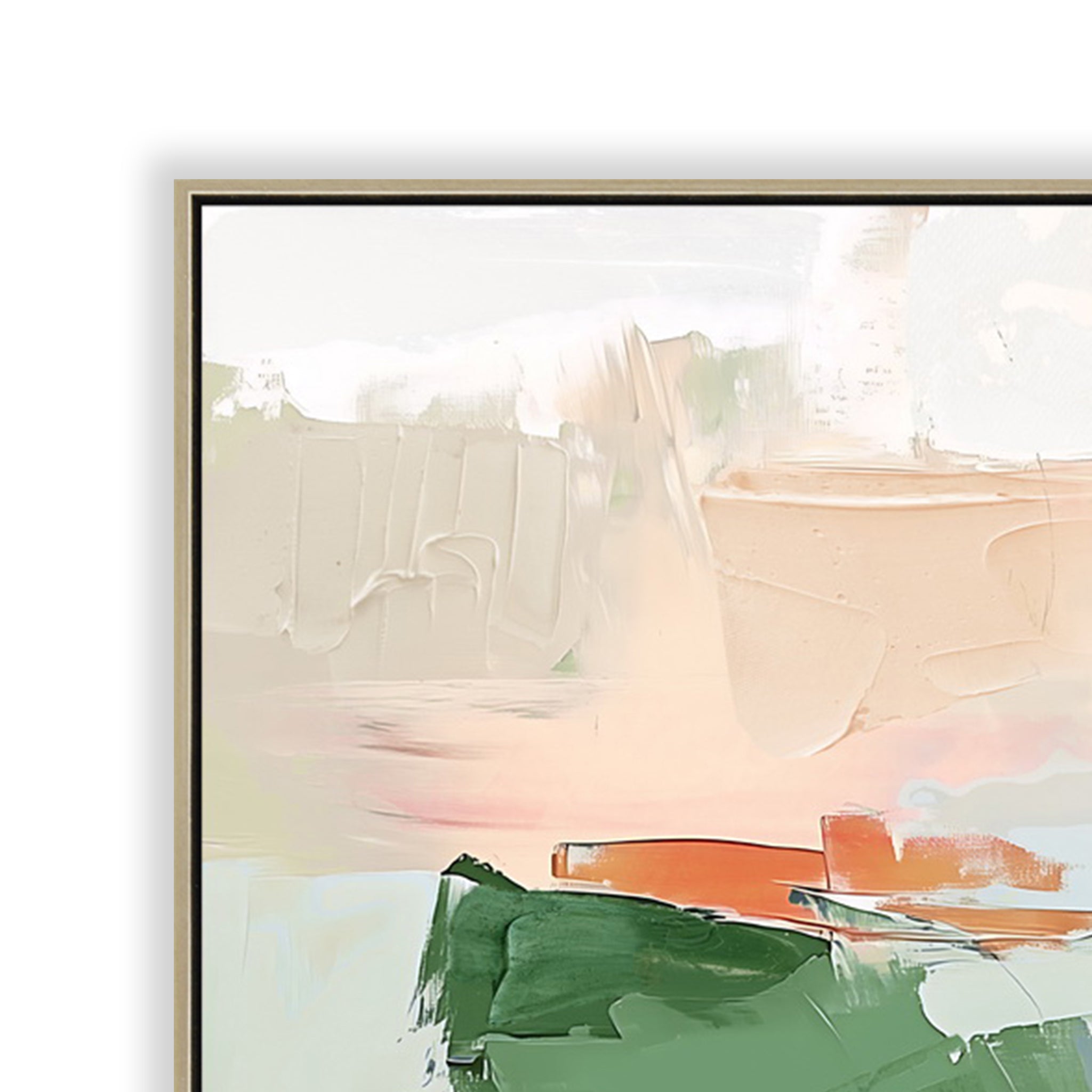 Coral Canopy 140 x 70cm Framed Canvas - Natural Wall Art Cloud-Core