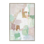 Serenity Layers 80 x 120cm Framed Canvas - Natural Wall Art Cloud-Core