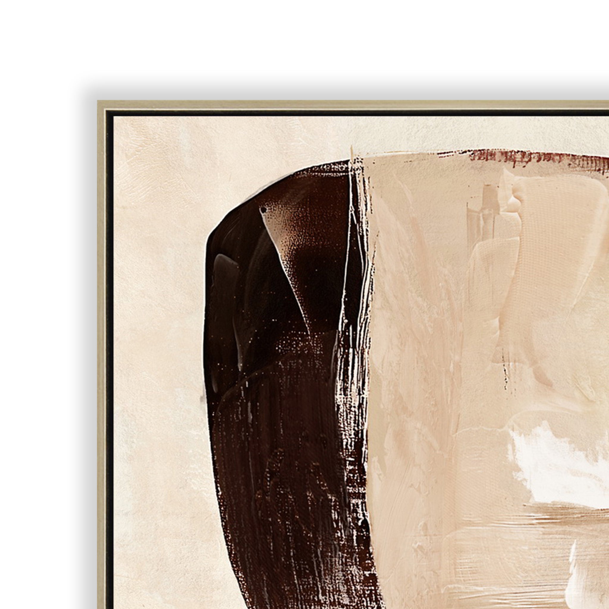 Eartha Harmony 80 x 120cm Framed Canvas - Natural Wall Art Cloud-Core