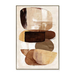 Eartha Harmony 80 x 120cm Framed Canvas - Natural Wall Art Cloud-Core