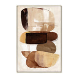 Eartha Harmony 80 x 120cm Framed Canvas - Natural Wall Art Cloud-Core