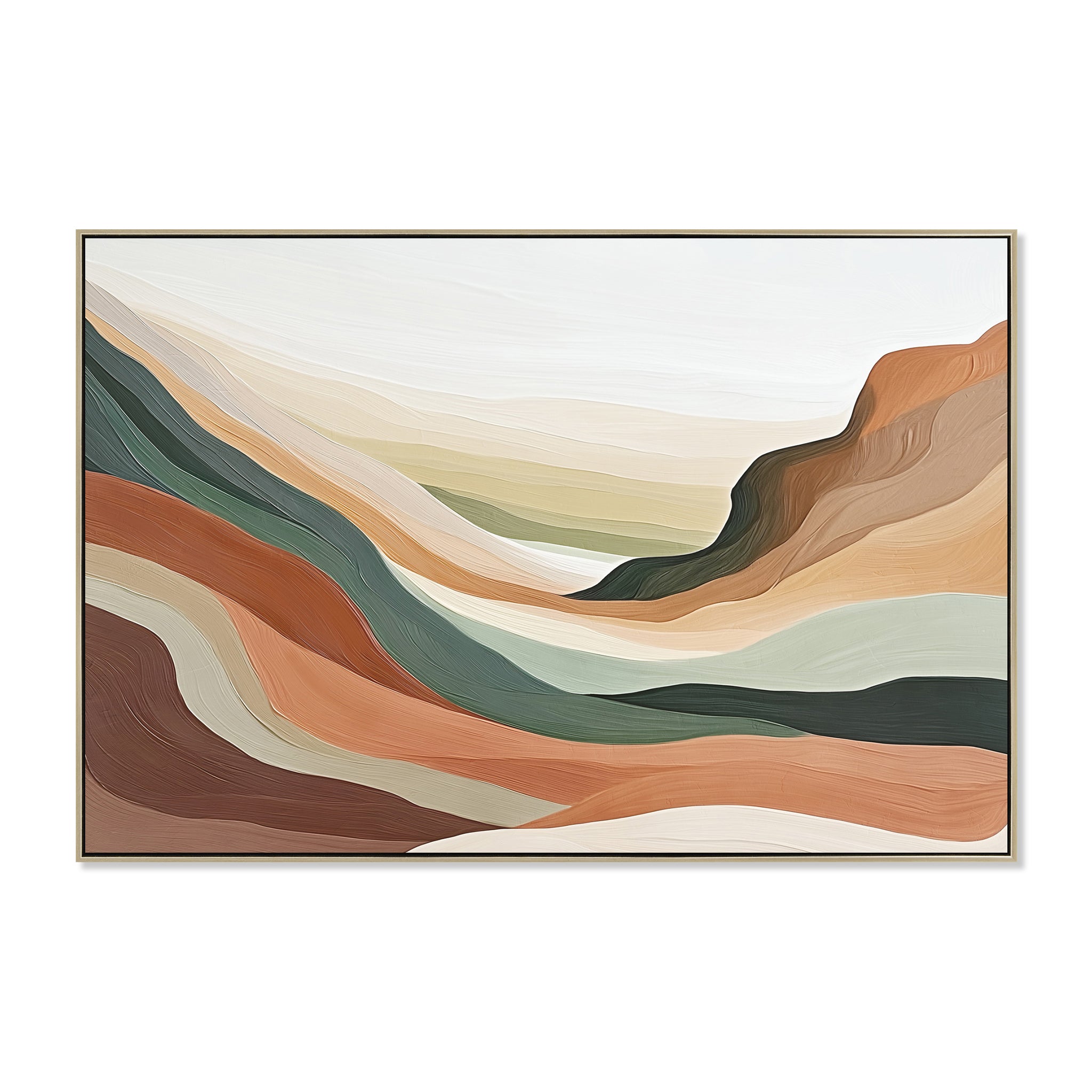 Savanna Drift 120 x 80cm Framed Canvas - Natural Wall Art Cloud-Core
