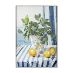 Mediterranean Citrus Bloom 60 x 90cm Framed Canvas - Natural Wall Art Cloud-Core