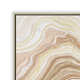 Alabaster Veins 80 x 120cm Framed Canvas - Natural Wall Art Cloud-Core