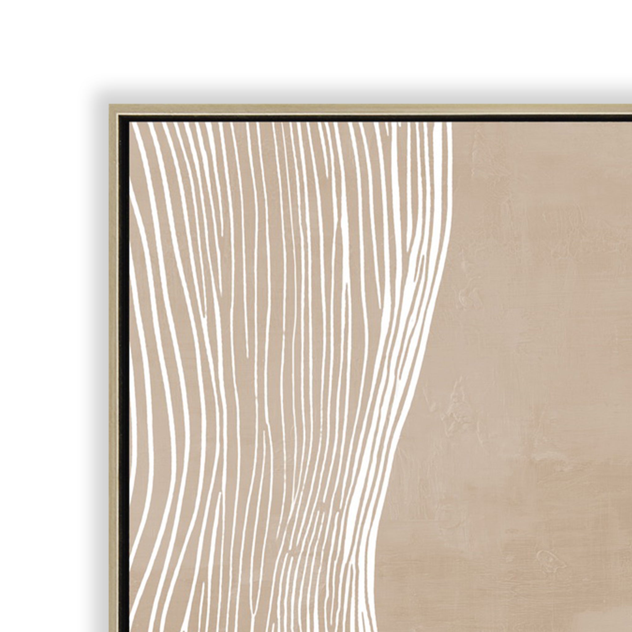 Terra Flow Style A 80 x 120cm Framed Canvas - Natural Wall Art Cloud-Core