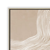 Terra Flow Style B 80 x 120cm Framed Canvas - Natural Wall Art Cloud-Core