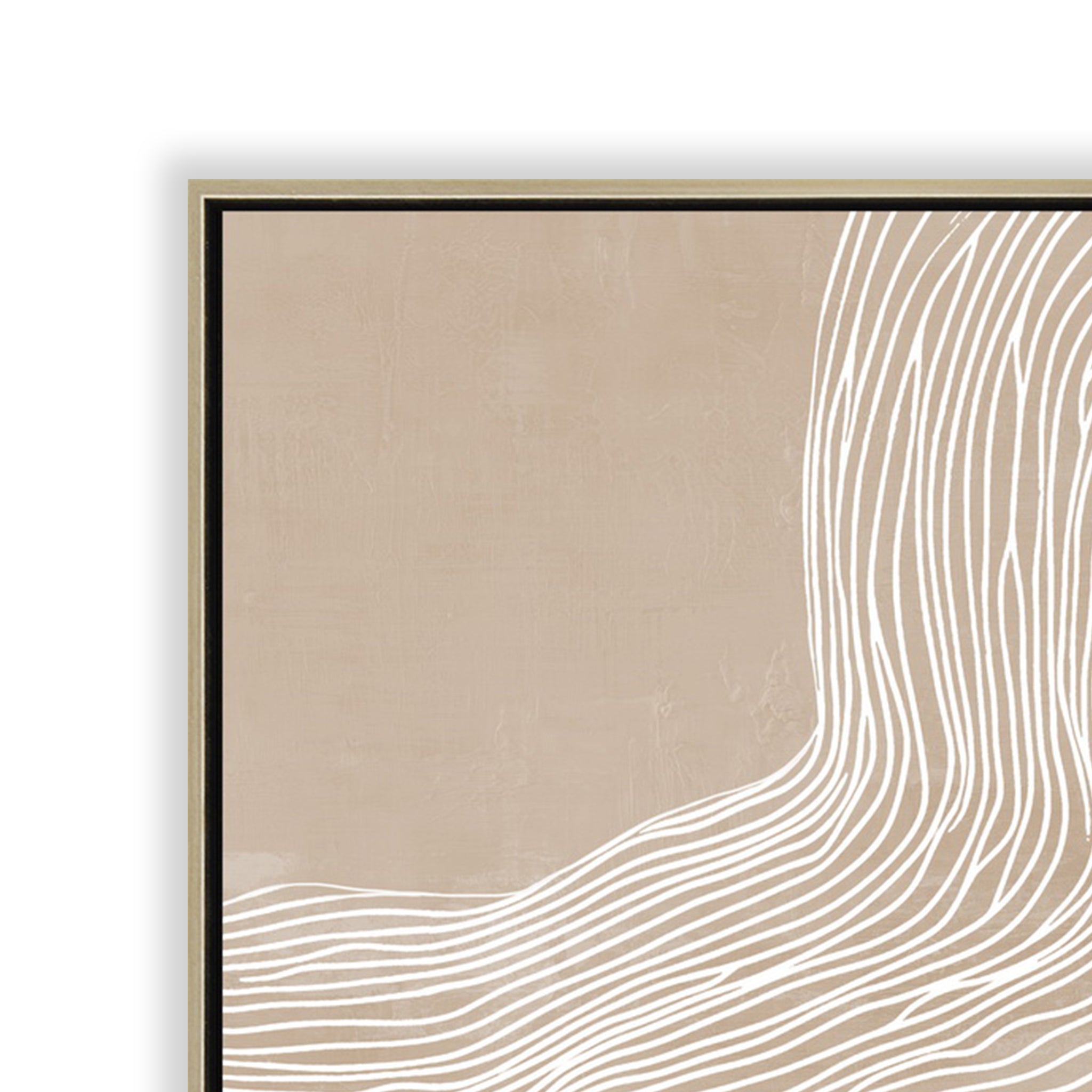 Terra Flow Style B 80 x 120cm Framed Canvas - Natural Wall Art Cloud-Core