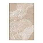 Terra Flow Style B 80 x 120cm Framed Canvas - Natural Wall Art Cloud-Core