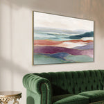 Aurora Vista 120 x 80cm Framed Canvas - Natural Wall Art Cloud-Core