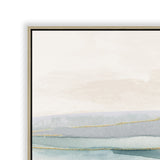 Aurora Vista 120 x 80cm Framed Canvas - Natural Wall Art Cloud-Core