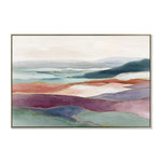 Aurora Vista 120 x 80cm Framed Canvas - Natural Wall Art Cloud-Core