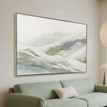 Hothams 120 x 80cm Framed Canvas - Natural Wall Art Cloud-Core