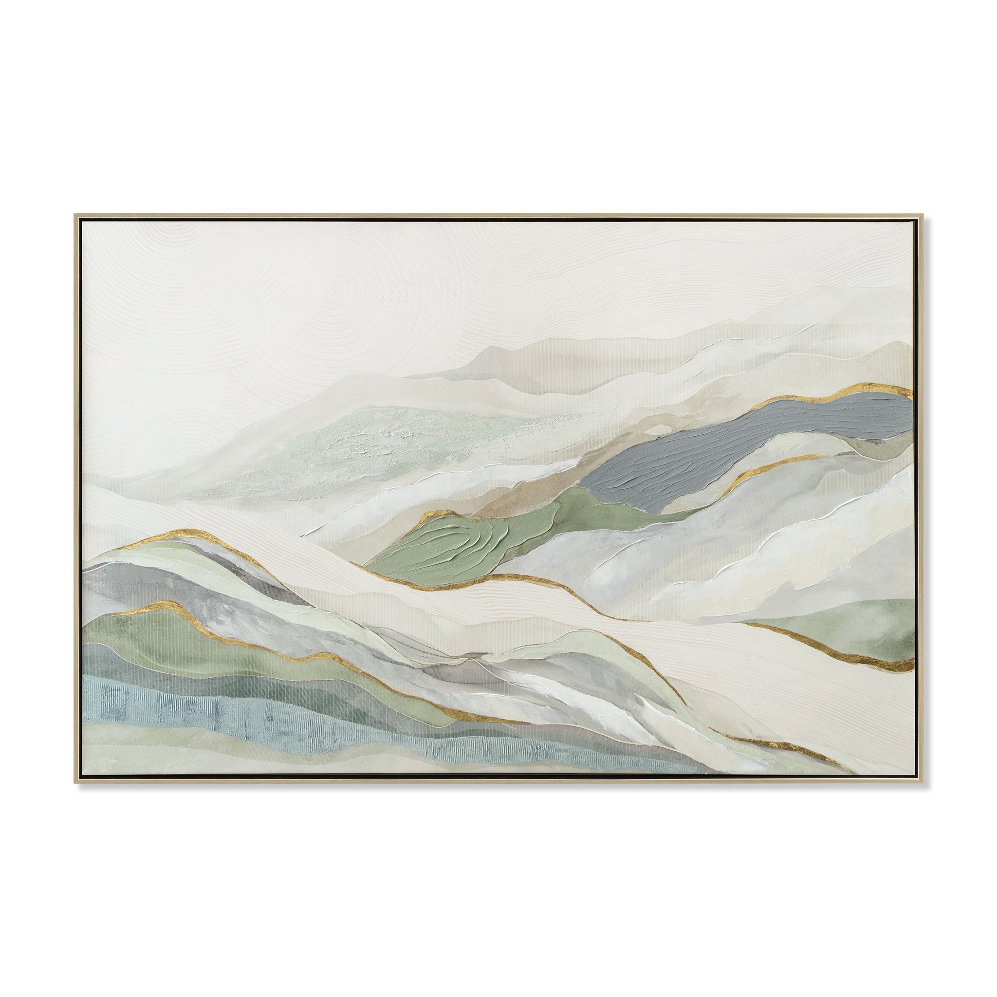 Hothams 120 x 80cm Framed Canvas - Natural Wall Art Cloud-Core