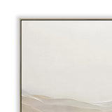 Amber Dunes 100 x 100cm Framed Canvas - Natural Wall Art Cloud-Core