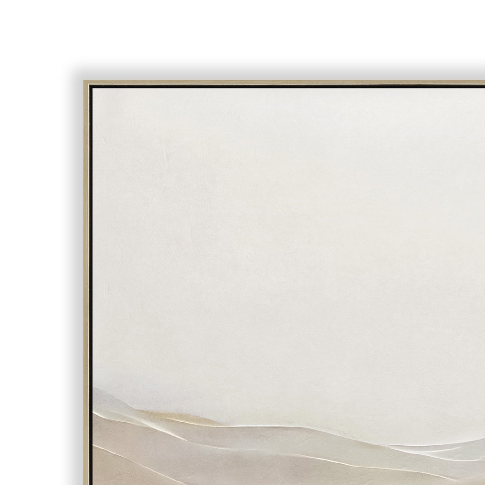 Amber Dunes 100 x 100cm Framed Canvas - Natural Wall Art Cloud-Core