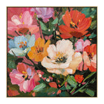 Fiorelle 80 x 80cm Framed Canvas - Light Natural Wall Art Cloud-Core