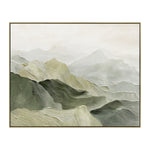 Veridian Peaks 150 x 100cm Framed Canvas - Light Natural Wall Art Cloud-Core