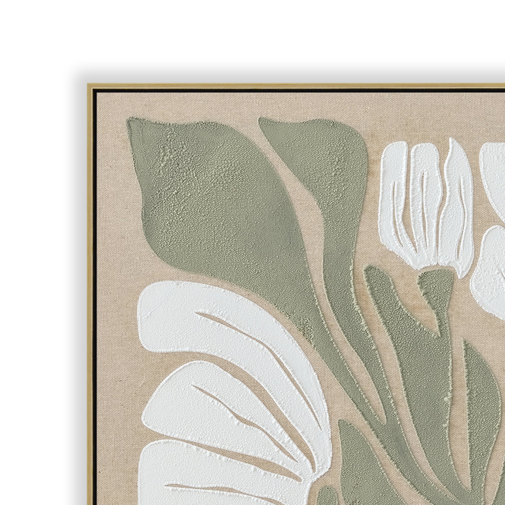 Fiorenza 60 x 90cm Framed Canvas - Light Natural Wall Art Cloud-Core