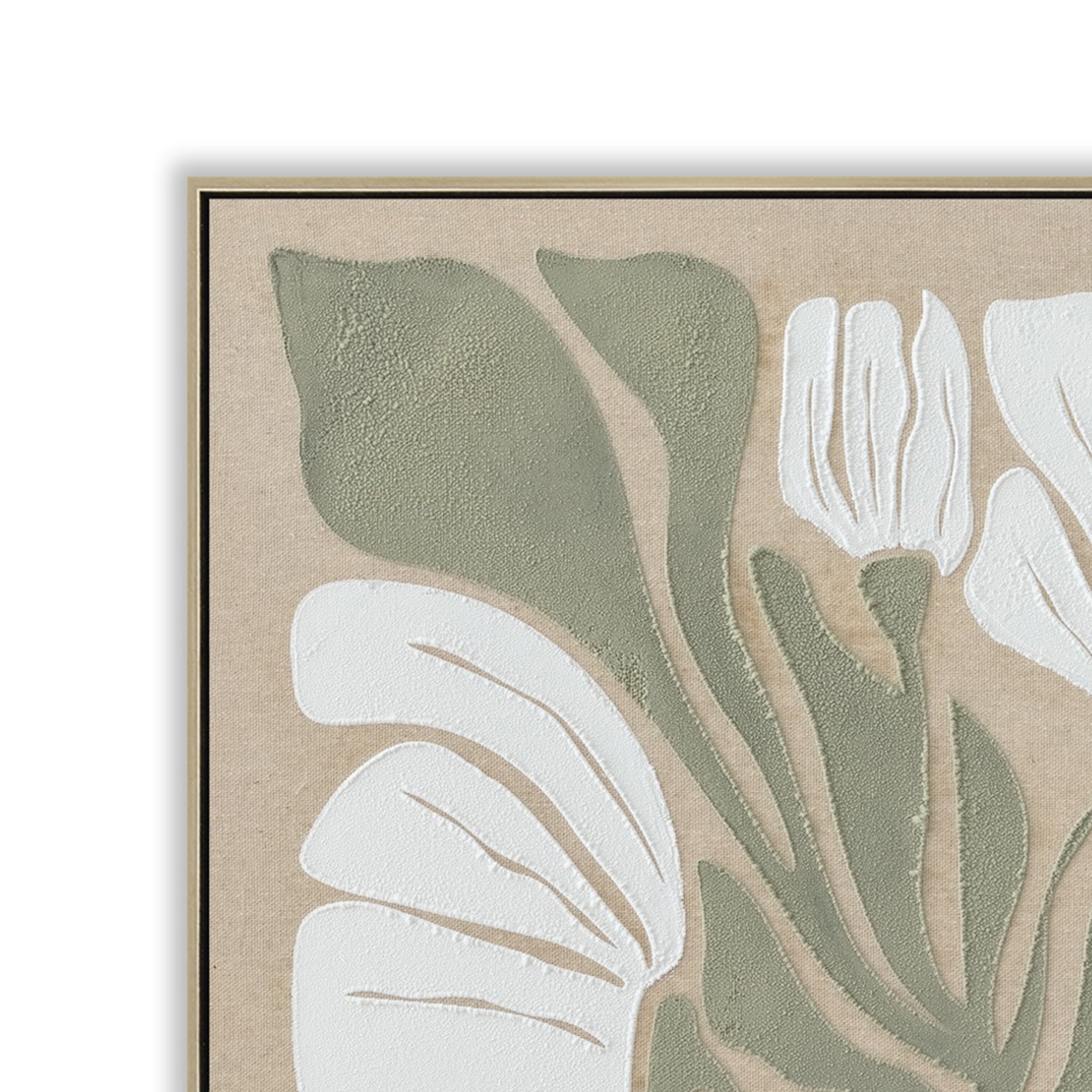 Fiorenza 60 x 90cm Framed Canvas - Light Natural Wall Art Cloud-Core