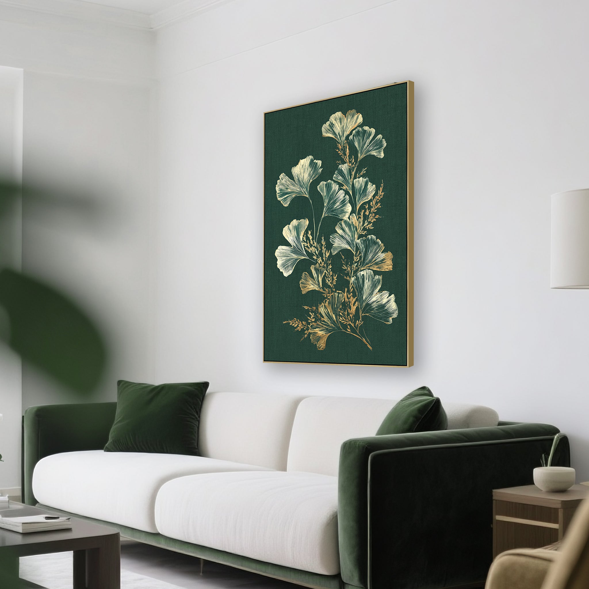 Florentine Whisper Style A 80 x 120cm Framed Canvas - Natural Wall Art Cloud-Core