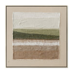Montrose Fields 100 x 100cm Framed Canvas - Natural Wall Art Cloud-Core