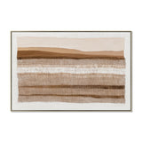 Mireya Terrain 120 x 80cm Framed Canvas - Natural Wall Art Cloud-Core