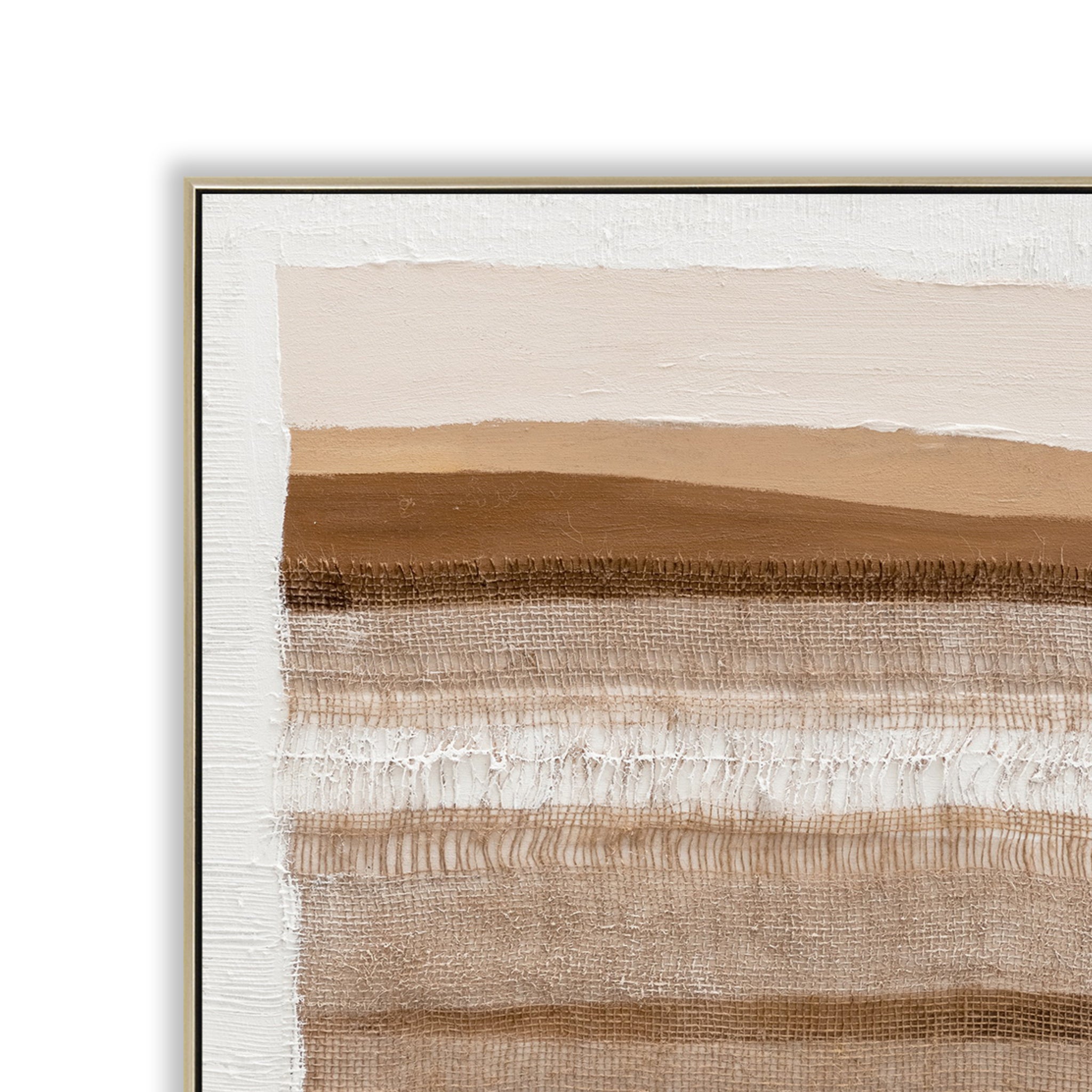 Mireya Terrain 120 x 80cm Framed Canvas - Natural Wall Art Cloud-Core