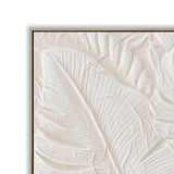 Virelle Emboss 80 x 120cm Framed Canvas - Natural Wall Art Cloud-Core