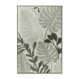 Caldora Rainforest 80 x 120cm Framed Canvas - Natural Wall Art Cloud-Core