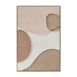 Elowyn Merge 80 x 120cm Framed Canvas - Natural Wall Art Cloud-Core