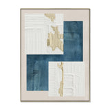 Mireya Balance 90 x 120cm Framed Canvas - Natural Wall Art Cloud-Core