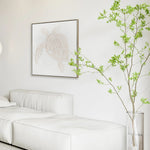 Ocevara Tortoise 60 x 60cm Framed Canvas - Natural Wall Art Cloud-Core